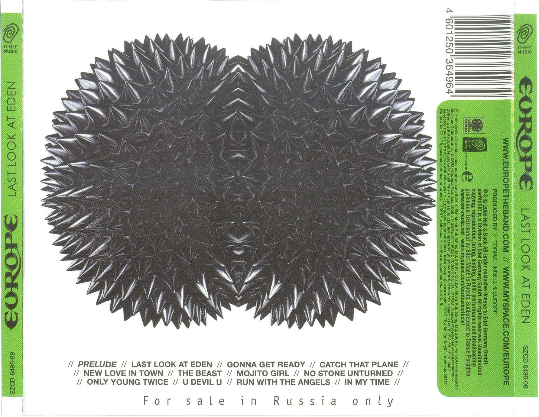 Europe  Last Look At Eden : Back  rus